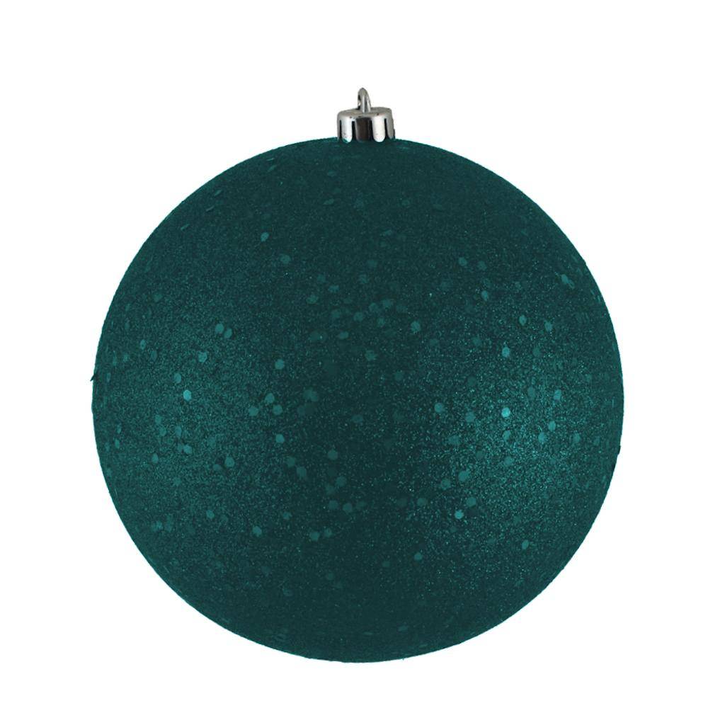 8" Sea Blue Sequin Ball Ornament 1