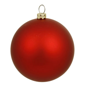 10" Red Matte Ball Ornament 1