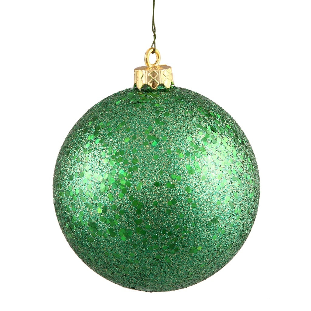 10" Green Sequin Ball Ornament 1