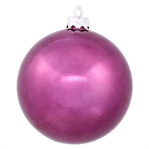 10" Plum Shiny Ball Ornament 1