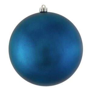 10" Sea Blue Matte Ball Ornament 1