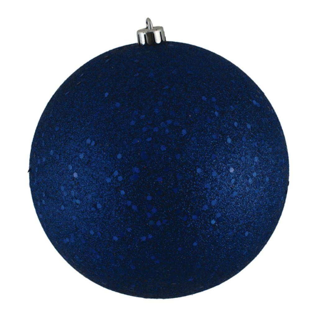 10" Sea Blue Sequin Ball Ornament 1