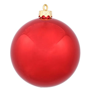 12" Red Shiny Ball Ornament 1