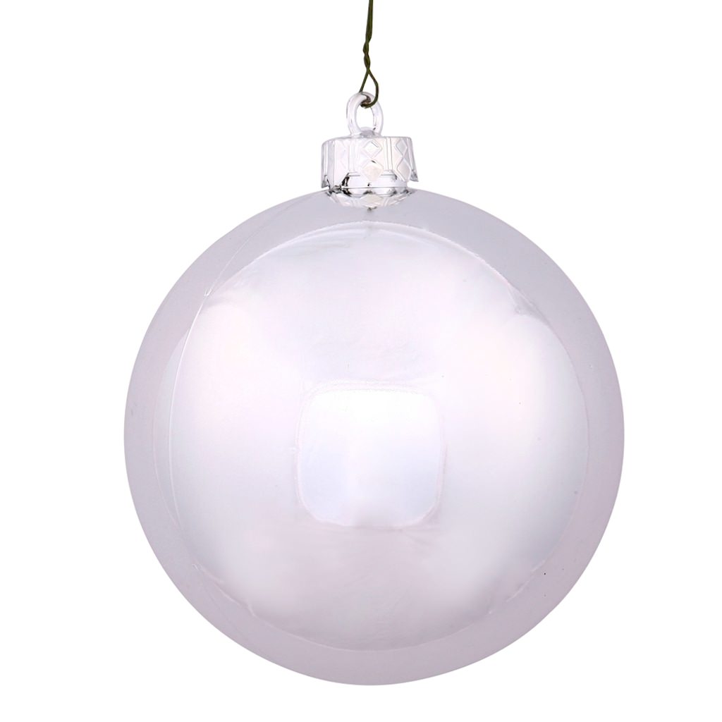 12" Silver Shiny Ball Ornament 1