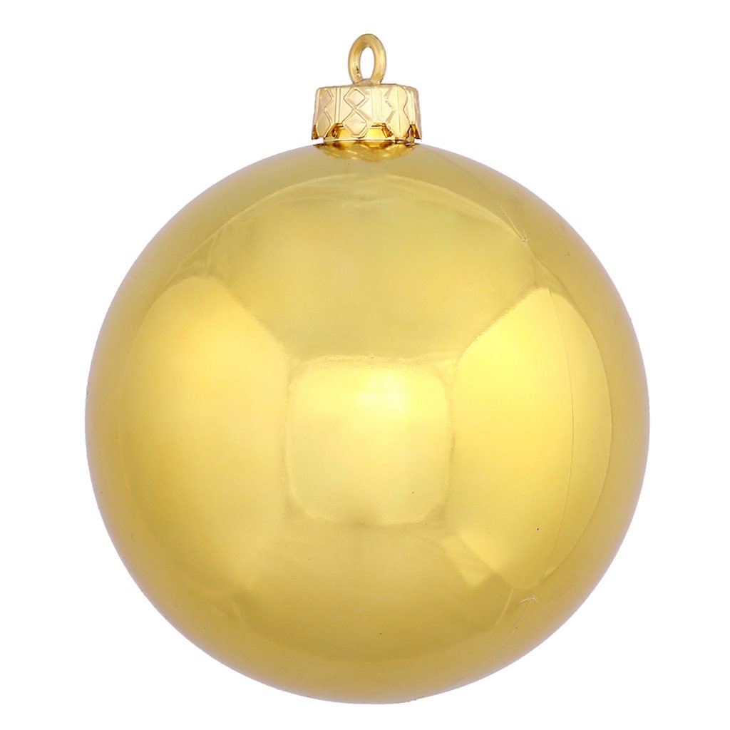 12" Gold Shiny Ball Ornament 1