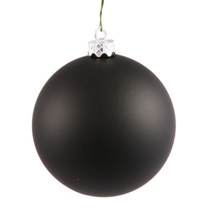 12" Black Matte Ball Ornament 1