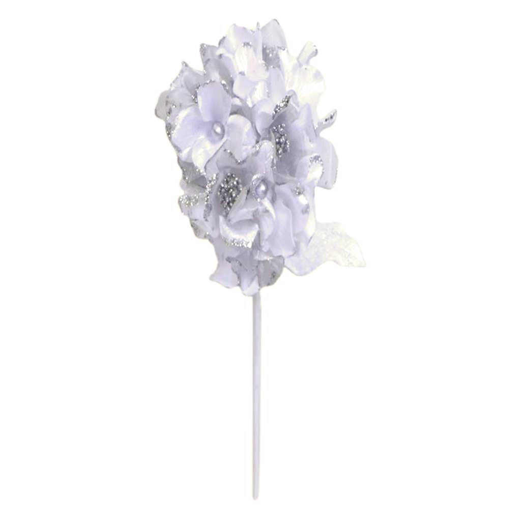 29" White Velvet Hydrangea 7" Flower 1