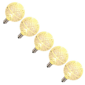 .96 watt G50 Warm White Faceted LED Intermediate Screw Base (set of 5) 1