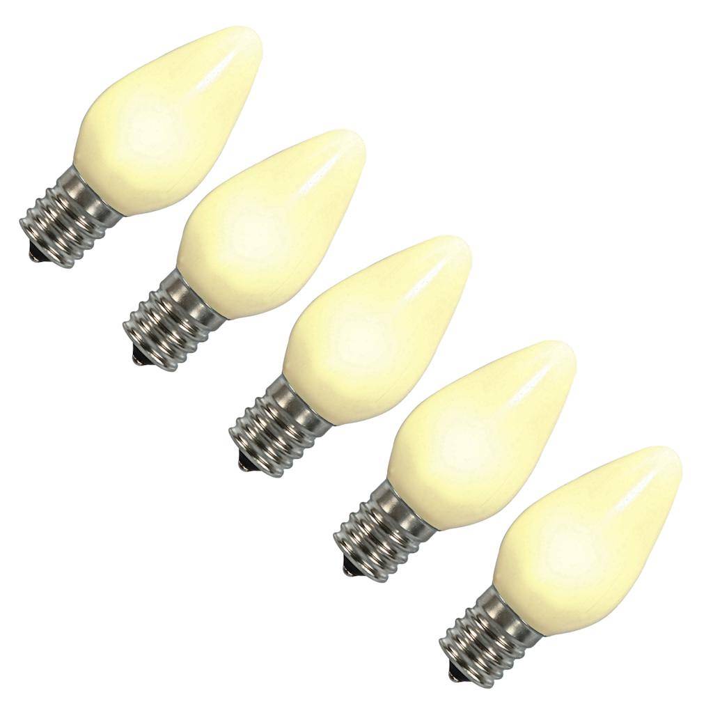 C7 Candelabra Screw Base Warm White Ceramic LED (5 pack) 1
