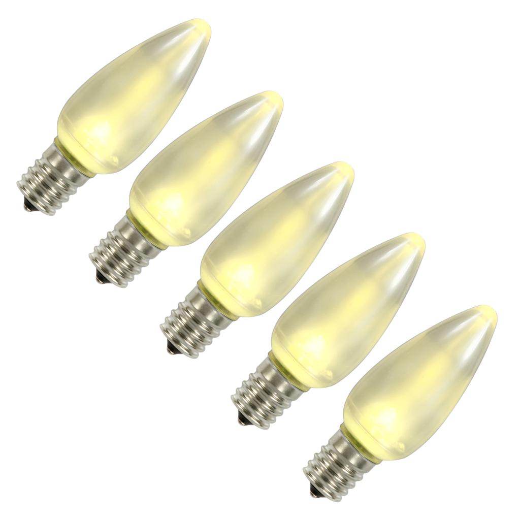C9 Intermediate Screw Base Warm White Ceramic LED (5 pack) 1