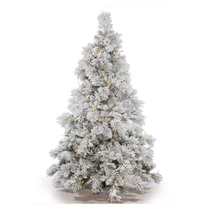 12' x 94" Artificial Flocked Alberta 1800 Warm White Italian LED Lights with Pine Cones 1