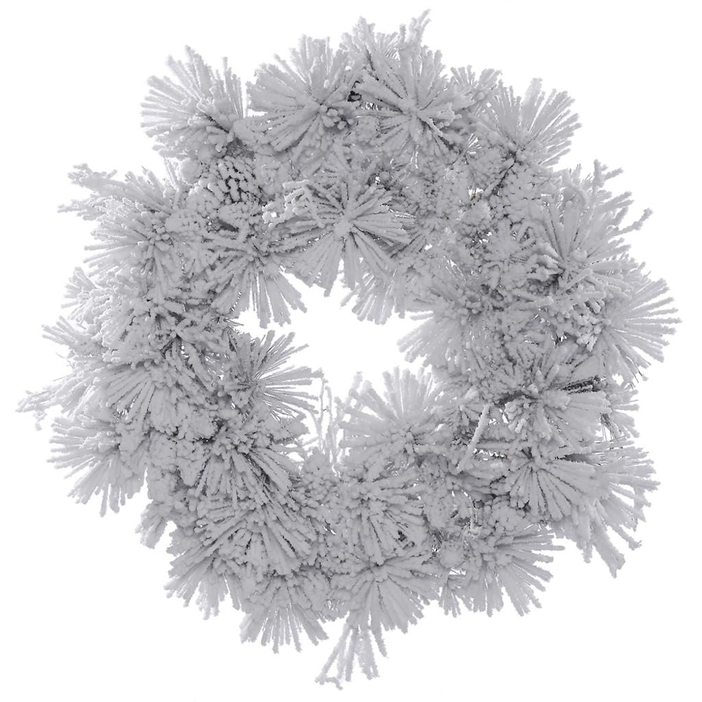 30" Artificial Flocked Alberta with Pine Cones 1
