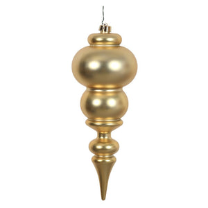 14" Gold Matte Finial Ornament 1