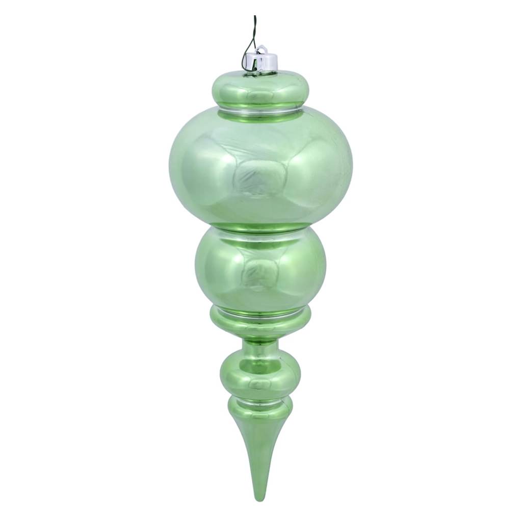 14" Celadon Shiny Finial Ornament 1