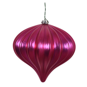 5.7" Wine Shiny Onion Ornament (3 pack) 1