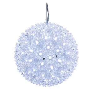 7.5" 100 Light Cool White Starlight Sphere LED Christmas Light 1