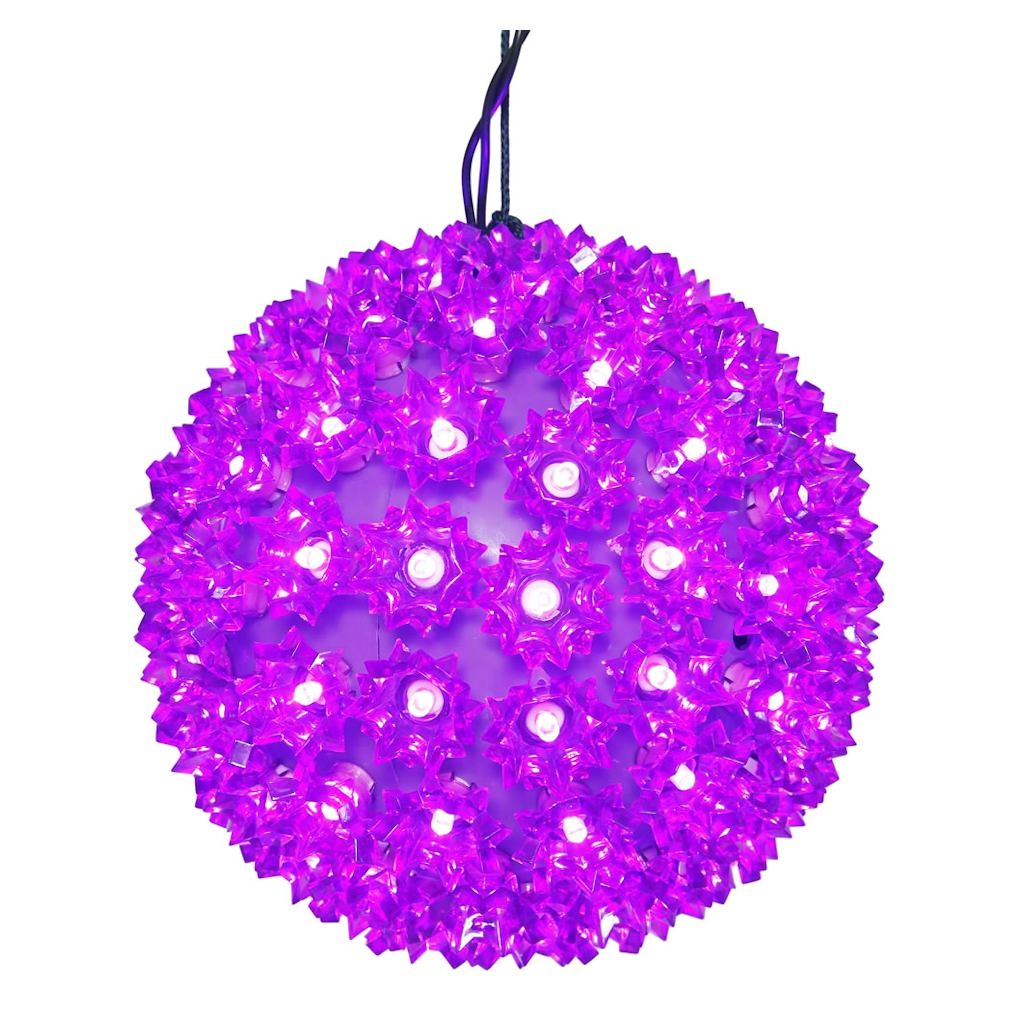 7.5" 100 Light Purple Starlight Sphere LED Christmas Light 1