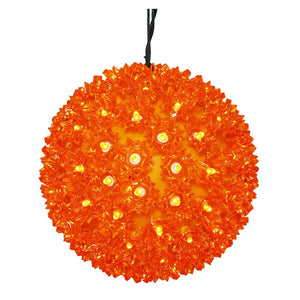 10" 150 Light Orange Starlight Sphere LED Christmas Light 1