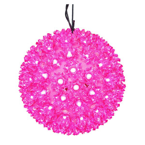 10" 150 Light Pink Starlight Sphere LED Christmas Light 1