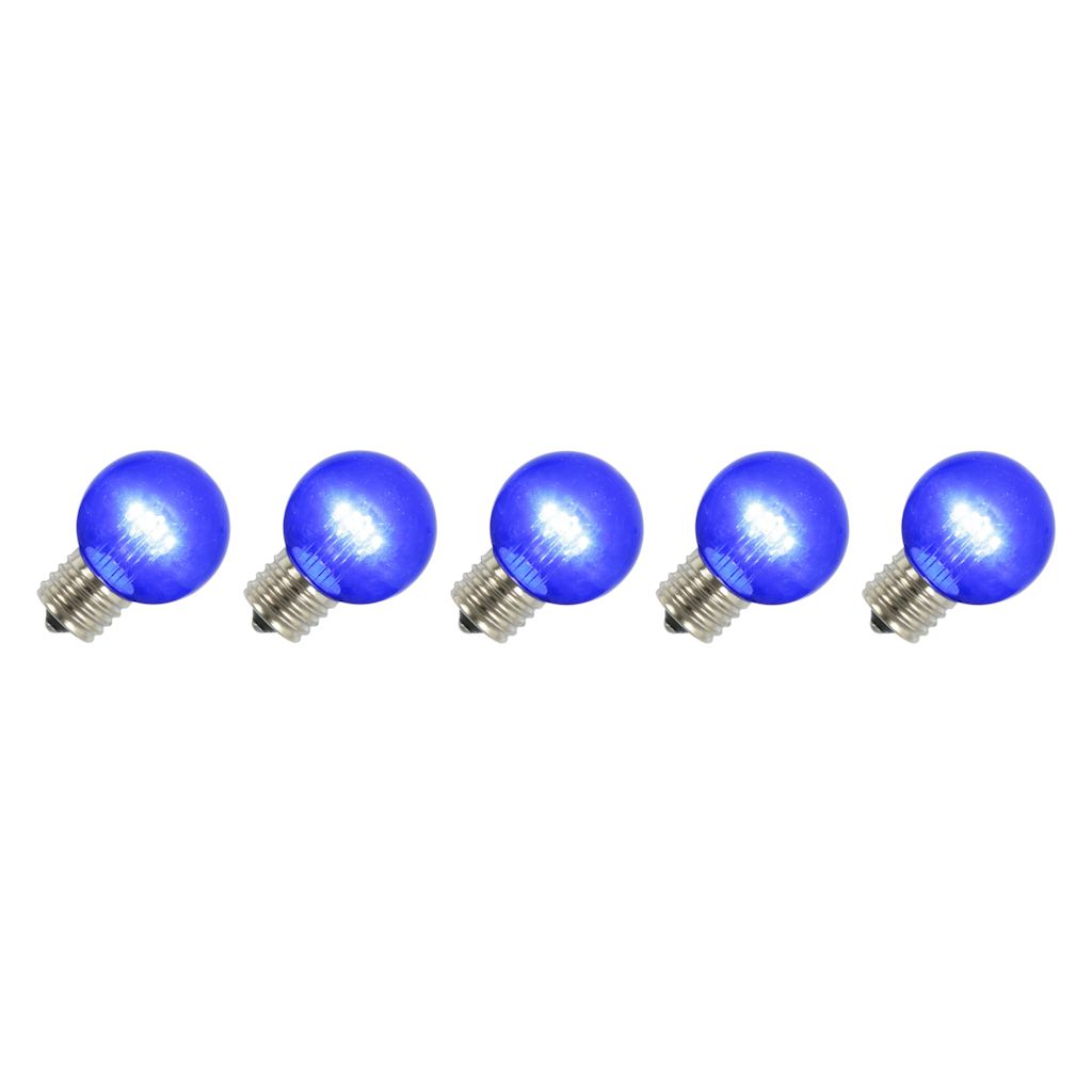 G50 Medium Screw Base Blue LED (5 pack) 1