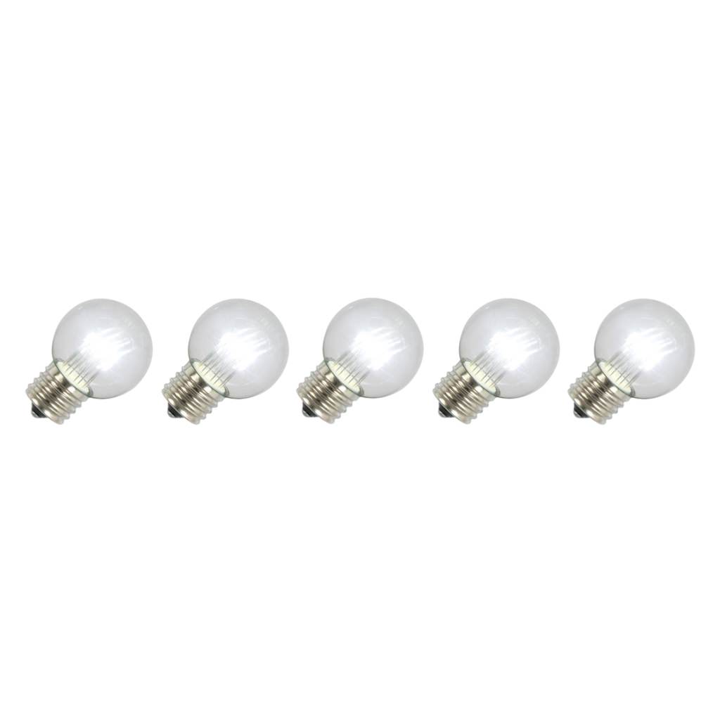 G50 Medium Screw Base Pure White LED (5 pack) 1