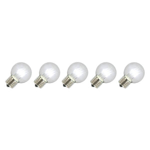 G50 Medium Screw Base Pure White LED (5 pack) 1