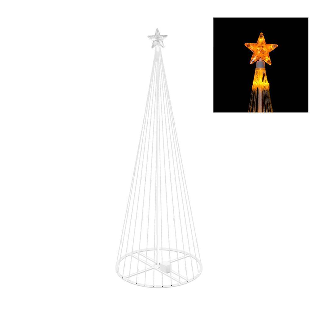 4' x 24" Light Show Tree 152 Gold LED Lights 1