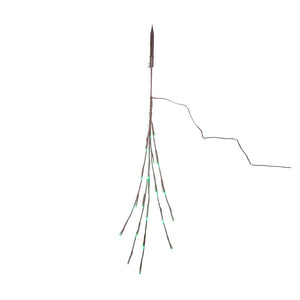 36" Artificial Green Twig Electric Wide Angle LED Lighted Branch (60 Green Lights) 1
