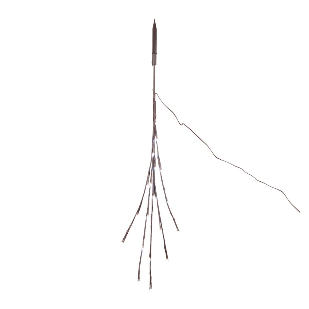 36" Artificial Cool White Twig Electric Wide Angle LED Lighted Branch (60 Cool White Lights) 1