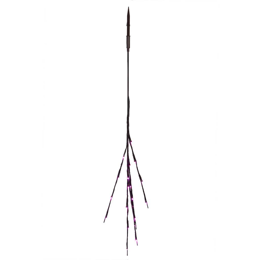 36" Artificial Brown Twig Electric Wide Angle LED Lighted Branch (60 Pink Lights) 1