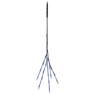 36" Artificial Brown Twig Electric Wide Angle LED Lighted Branch (60 Teal Lights) 1