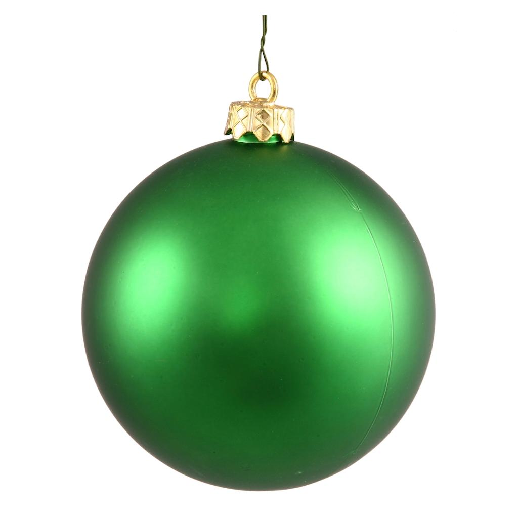 2.4" Green Matte Ball Ornament (24 pack) 1