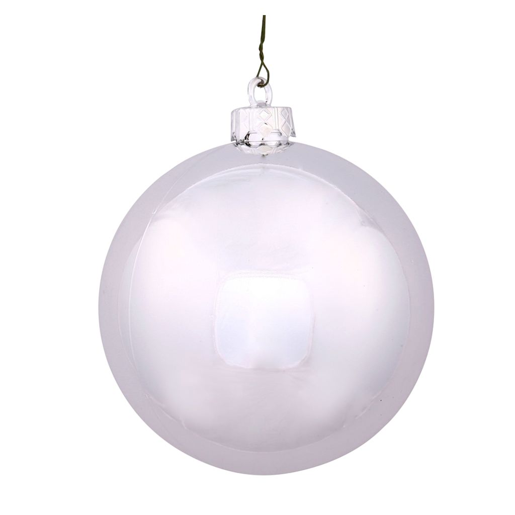 2.4" Silver Shiny Ball Ornament (24 pack) 1