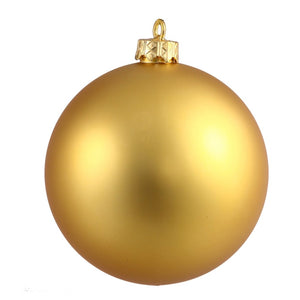 2.4" Gold Matte Ball Ornament (24 pack) 1
