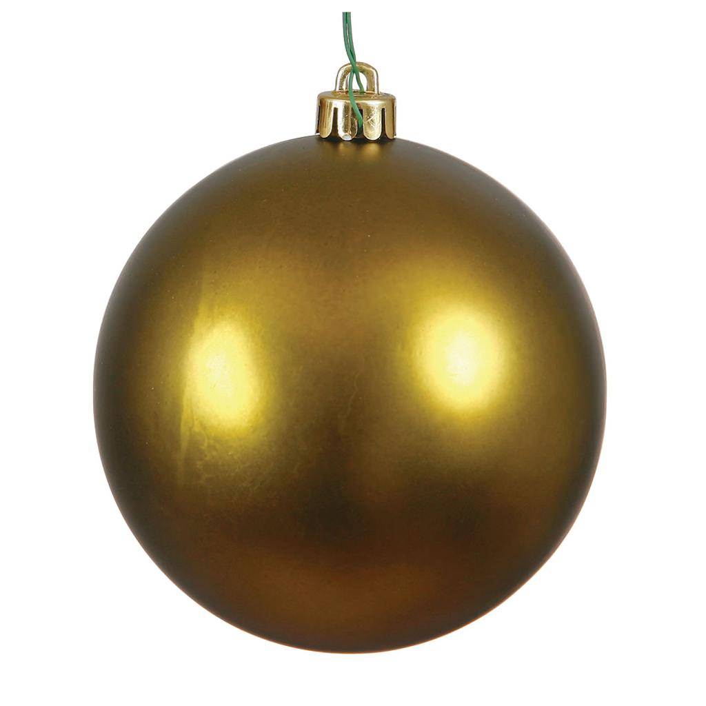 2.4" Olive Matte Ball Ornament (24 pack) 1