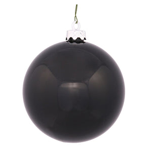 2.4" Black Shiny Ball Ornament (24 pack) 1