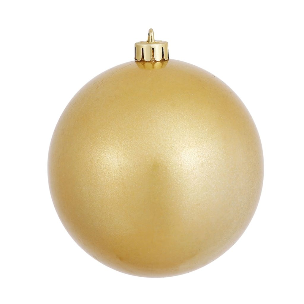 3" Gold Candy Ball Ornament (12 pack) 1