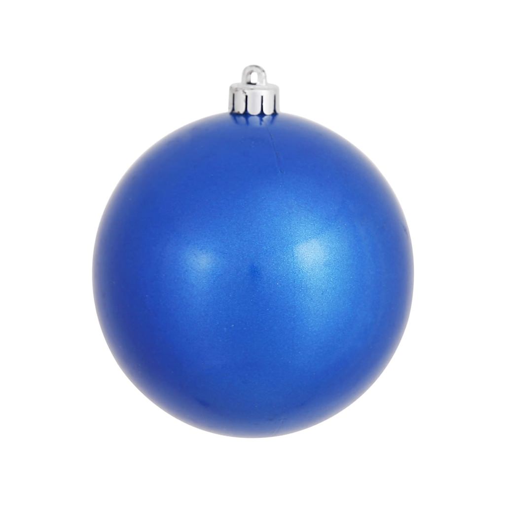 4" Blue Candy Ball Ornament (6 pack) 1