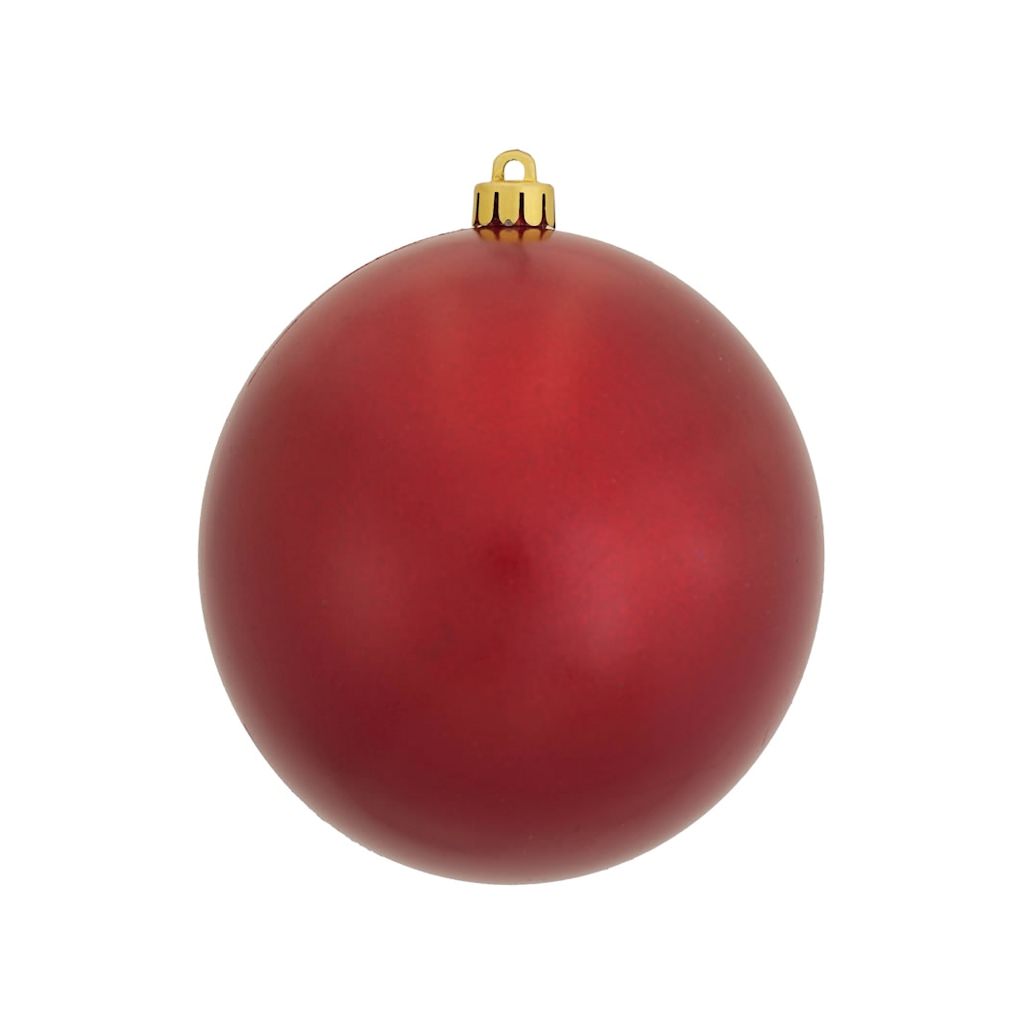 4.75" Red Candy Ball Ornament (4 pack) 1