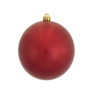 4.75" Red Candy Ball Ornament (4 pack) 1