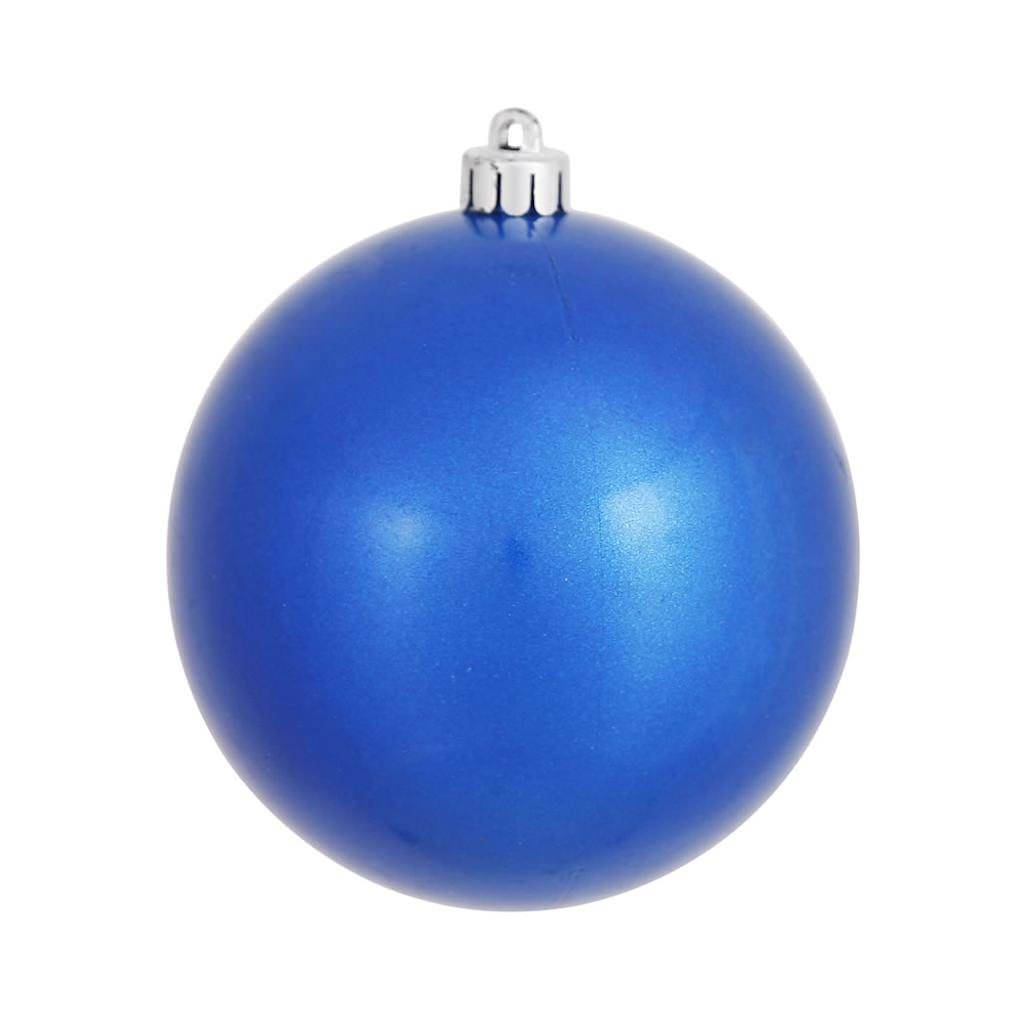 10" Blue Candy Ball Ornament 1