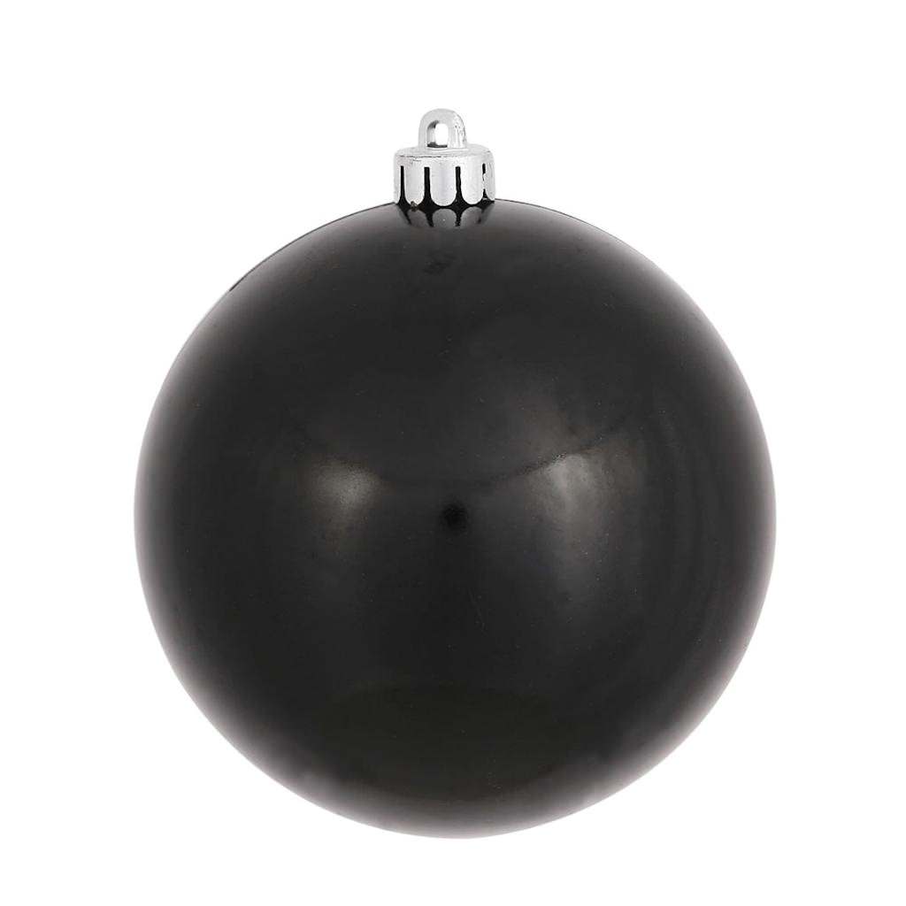 12" Black Candy Ball Ornament 1