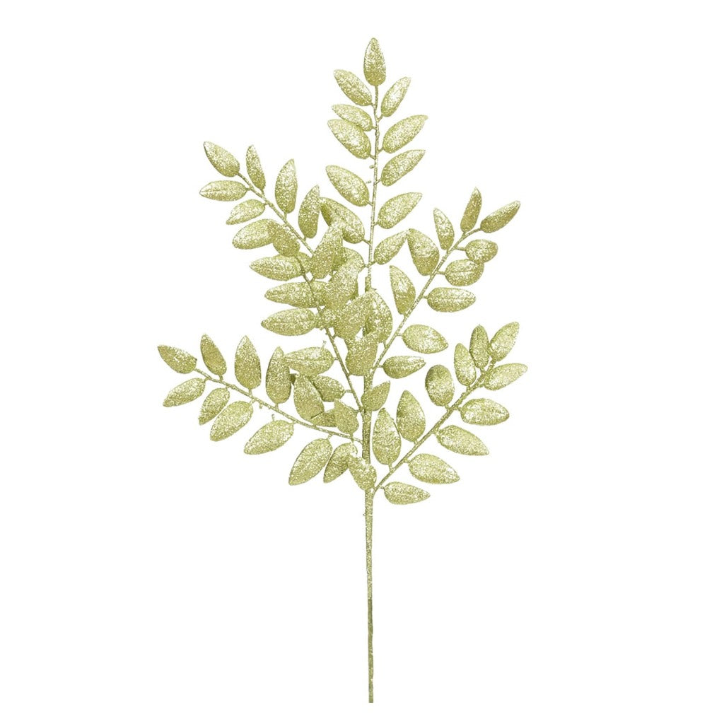 22" Lime Glitter Honey Locust Spray (6 pack) 1