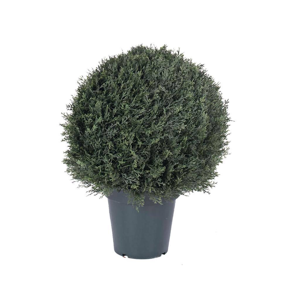 20" Artificial Pond Cypress in Black Pot 1