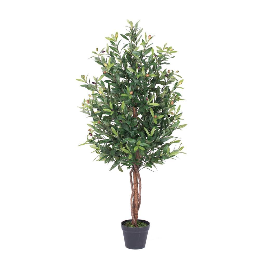 50" Artificial Olive Tree in Black Pot 1