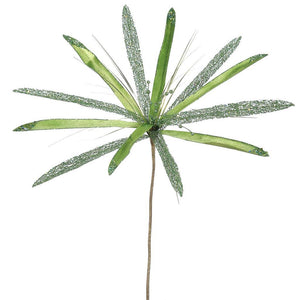 24" Artificial Lime Velvet Papyrus Flower (3 pack) 1
