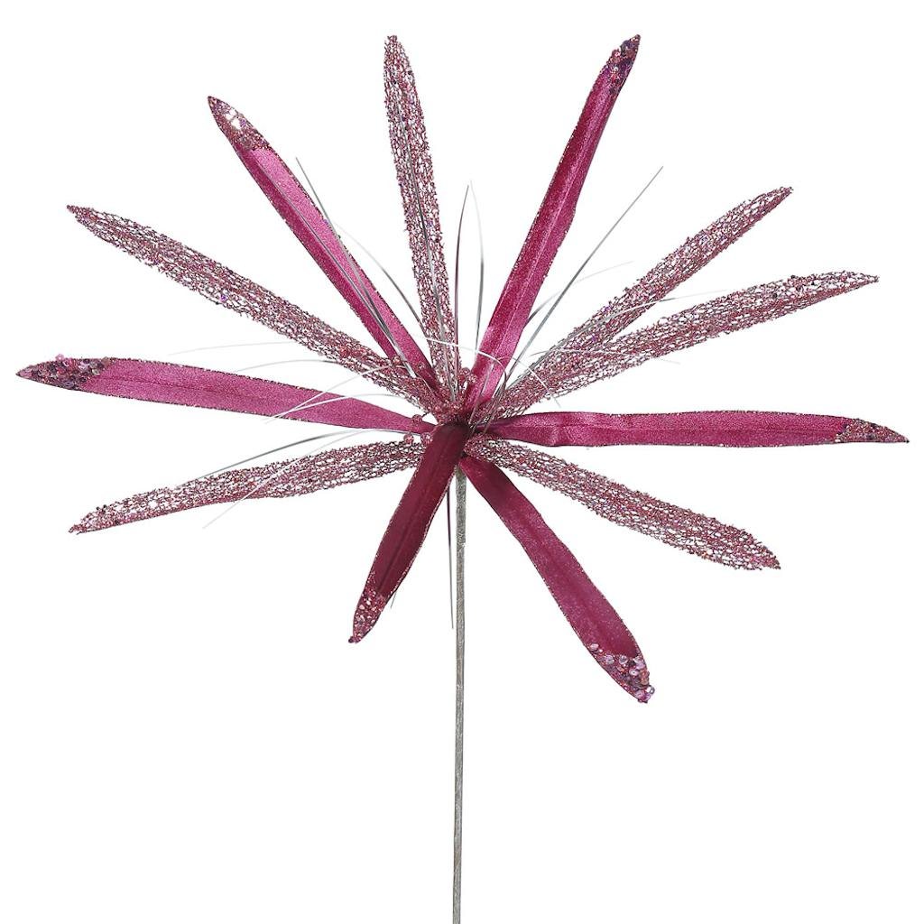 24" Artificial Mauve Velvet Papyrus Flower (3 pack) 1
