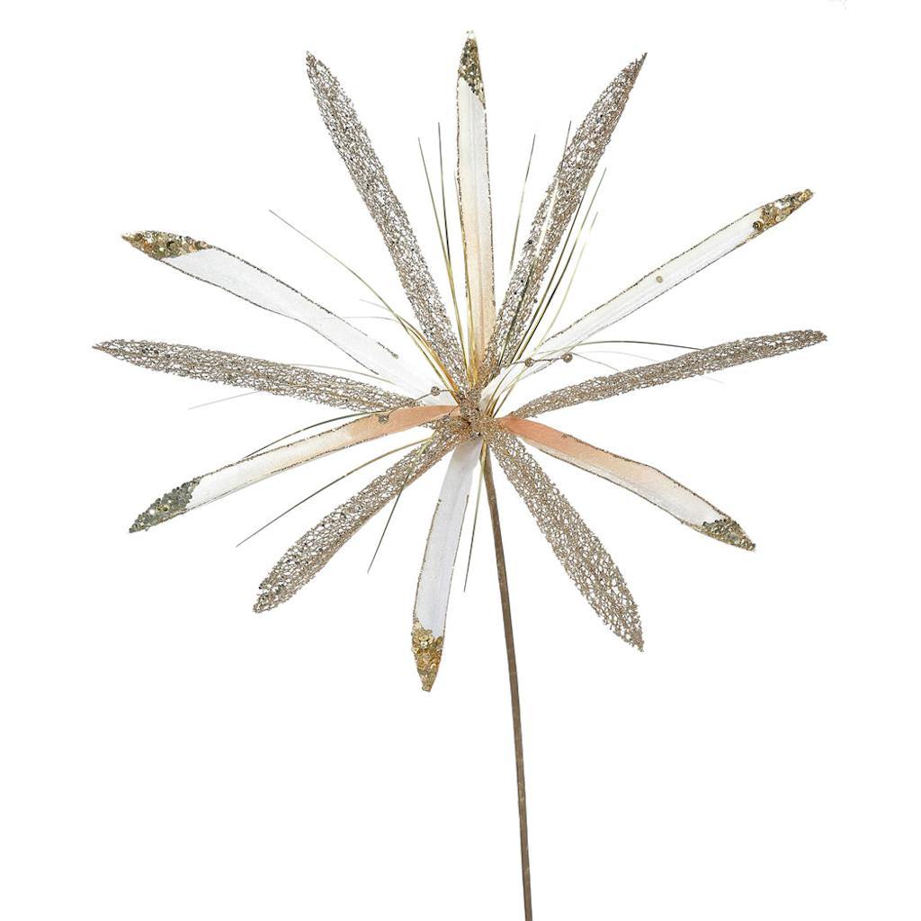 24" Artificial Rose Gold Velvet Papyrus Flower (3 pack) 1