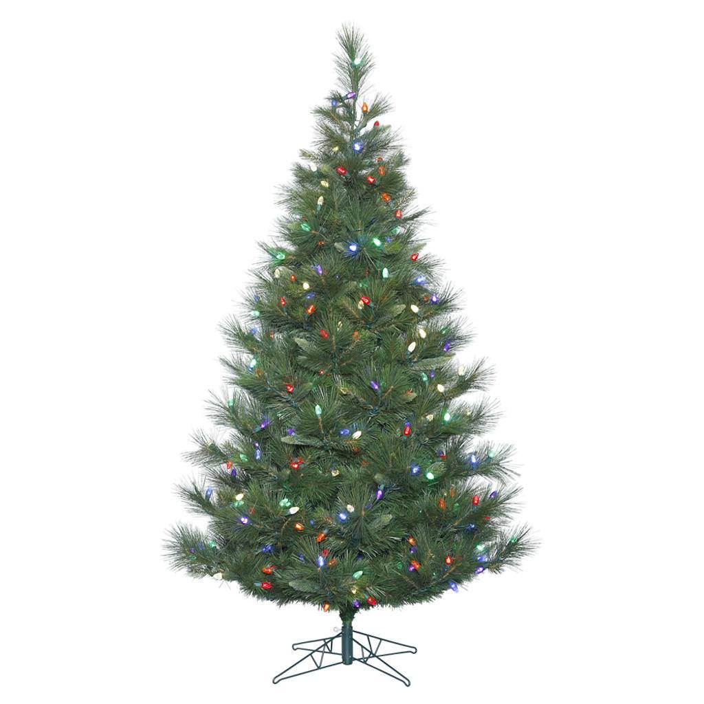 12' x 80" Artificial Norway Pine Tree with 1,250 Multi Color LED C7 Lights 1
