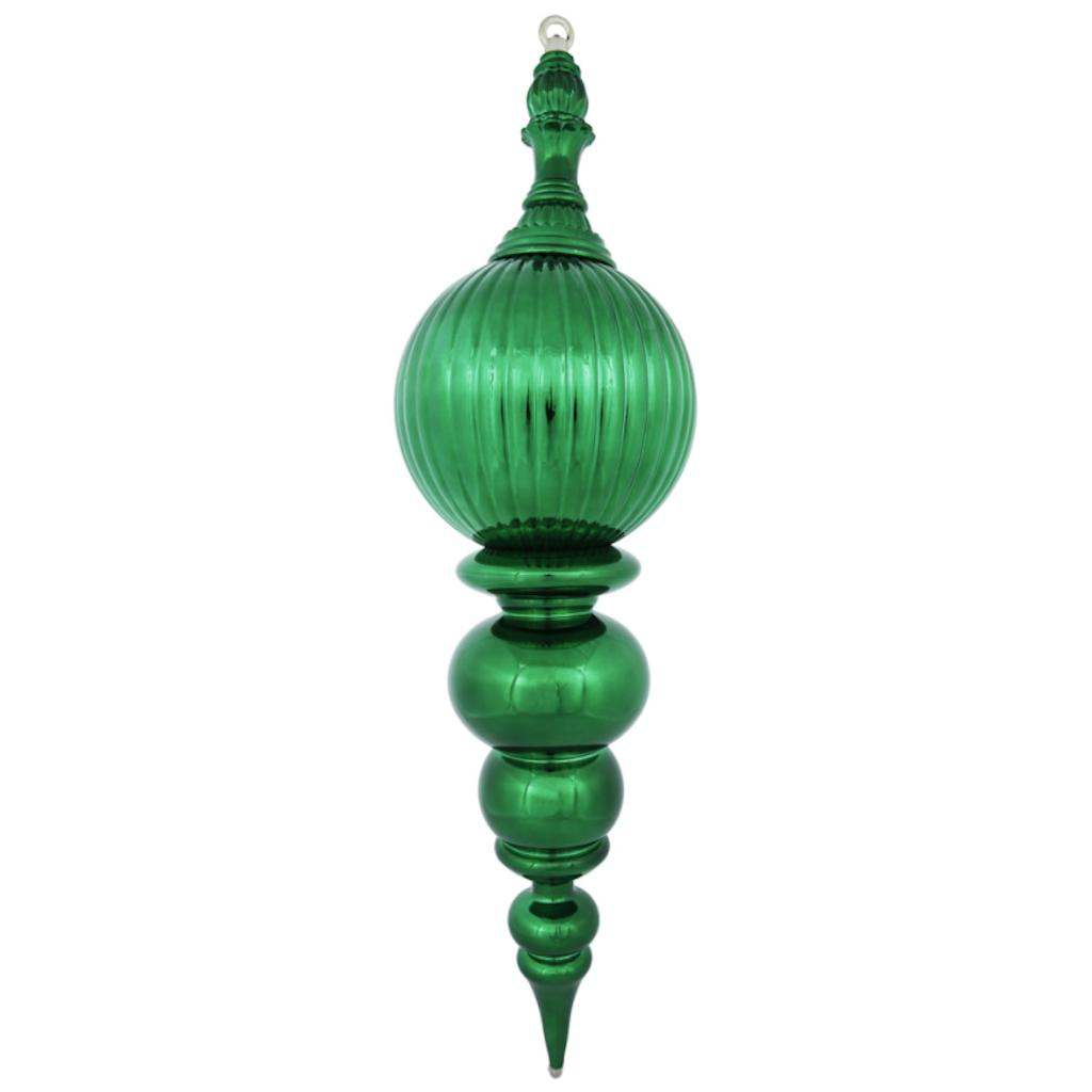 28" Green Shiny Finial Ornament 1